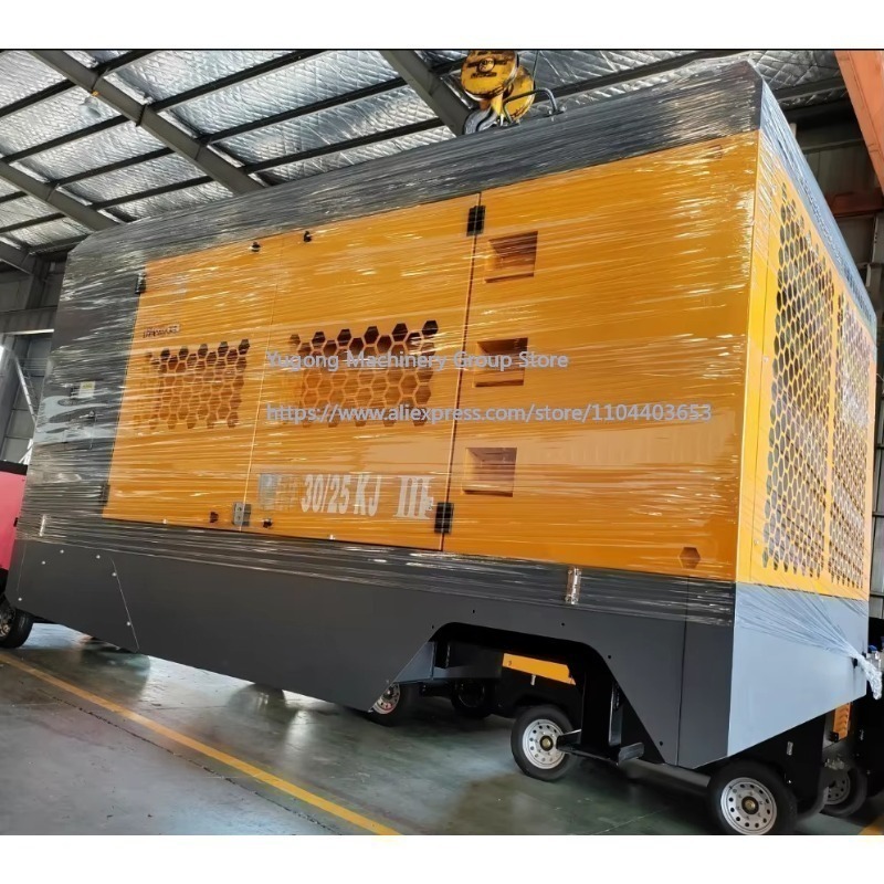 Heavy Equipment Working - Compresor de Aire de Tornillo Rotativo