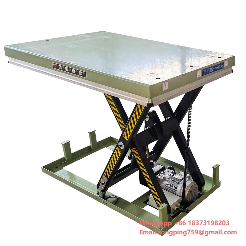 Scissor Lift Table Hydraulic - Plataforma Elevadora de Tijera Hidráulica Eléctrica