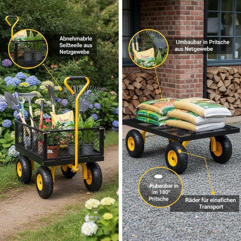 Carretilla de Jardín de Acero  - Heavy Equipment Working reseña y precio