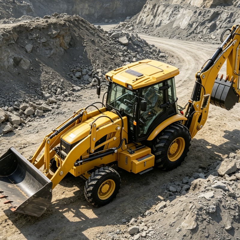 Retroexcavadora de Grado Indus - Heavy Equipment Working reseña y precio