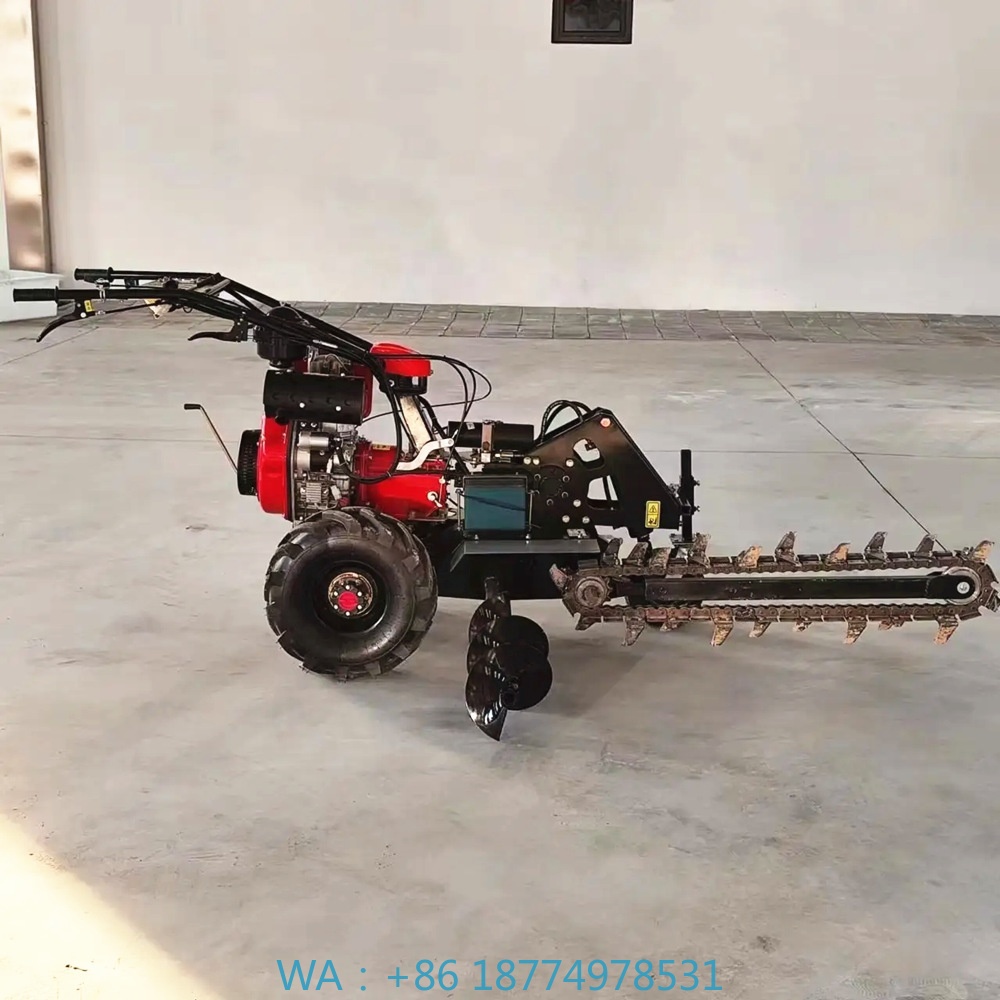 Máquina de zócalo de zanjas a  - Trencher Machine Small reseña y precio