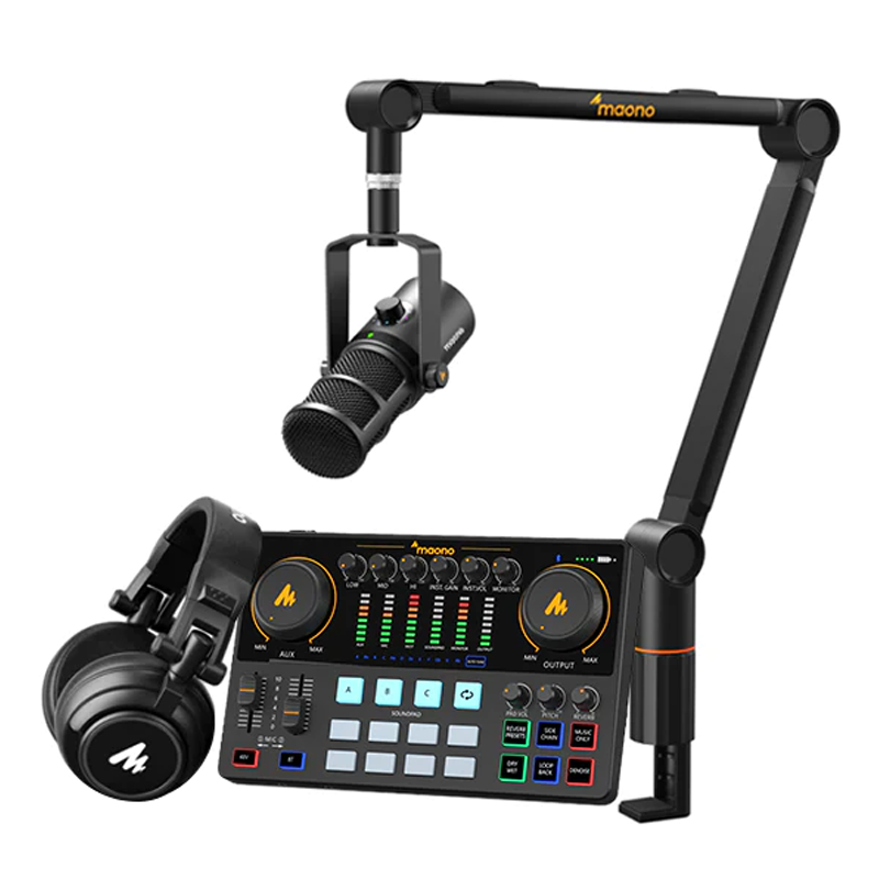 Micrófono Dinámico XLR MAONO P - Heavy Equipment Bundle reseña y precio