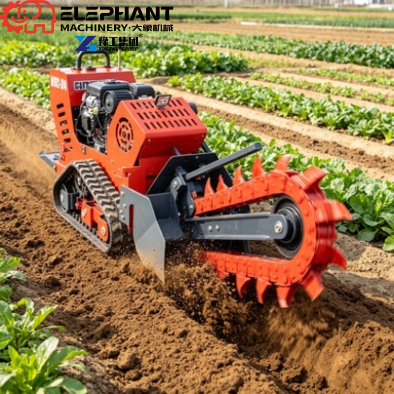 Zanjadora sobre orugas, miniex - Trencher Machine Small reseña y precio
