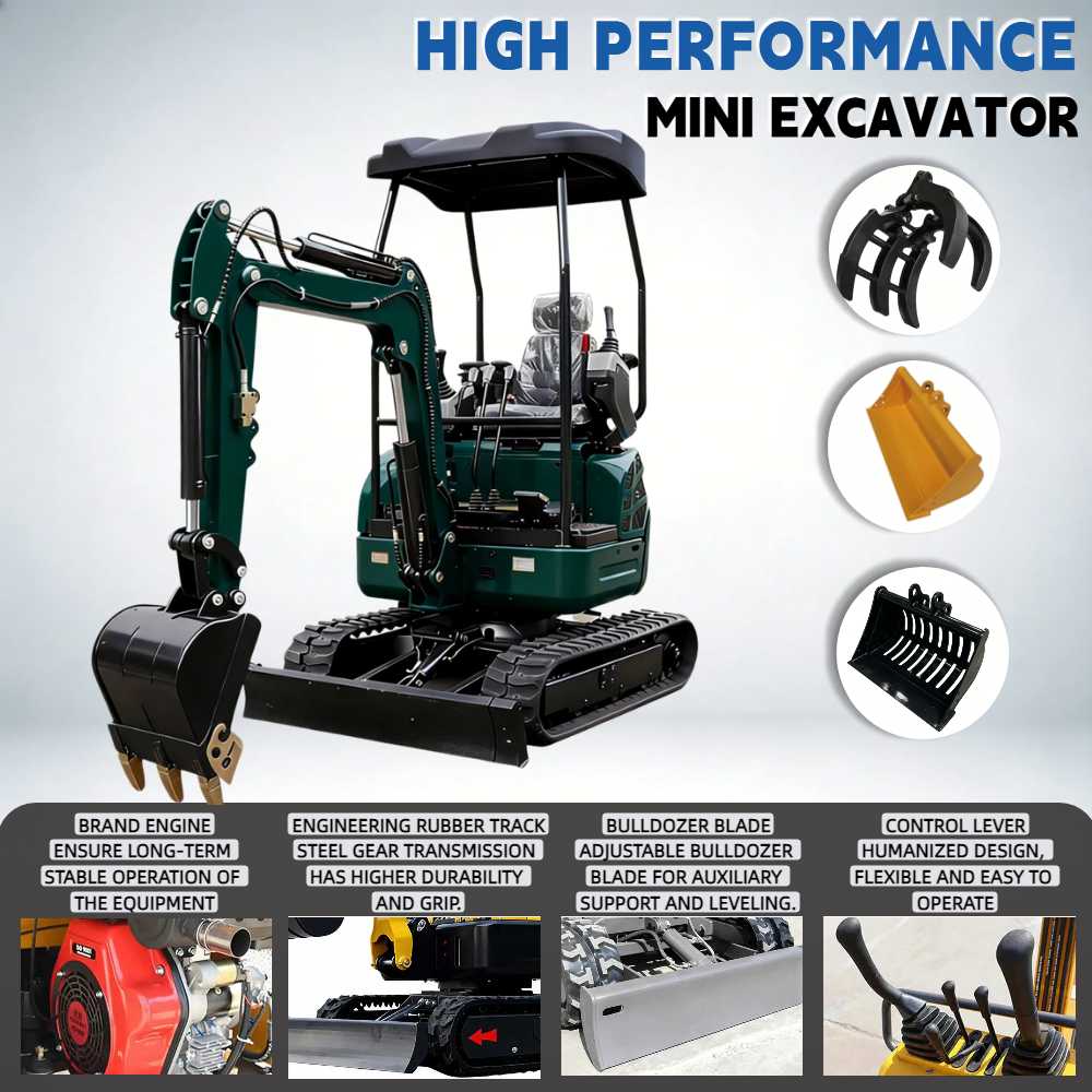 Mini Excavadora Multifuncional - Tractor Backhoe reseña y precio